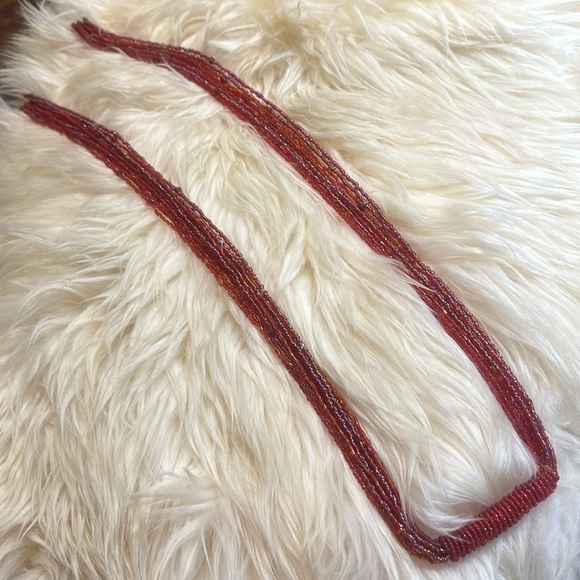 Lariat style multi strand beaded necklace - Picture 10 of 17